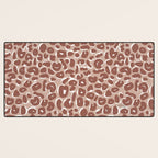 Leopard Print Abstractions - Marsala Desk Mat Gallery Image 3