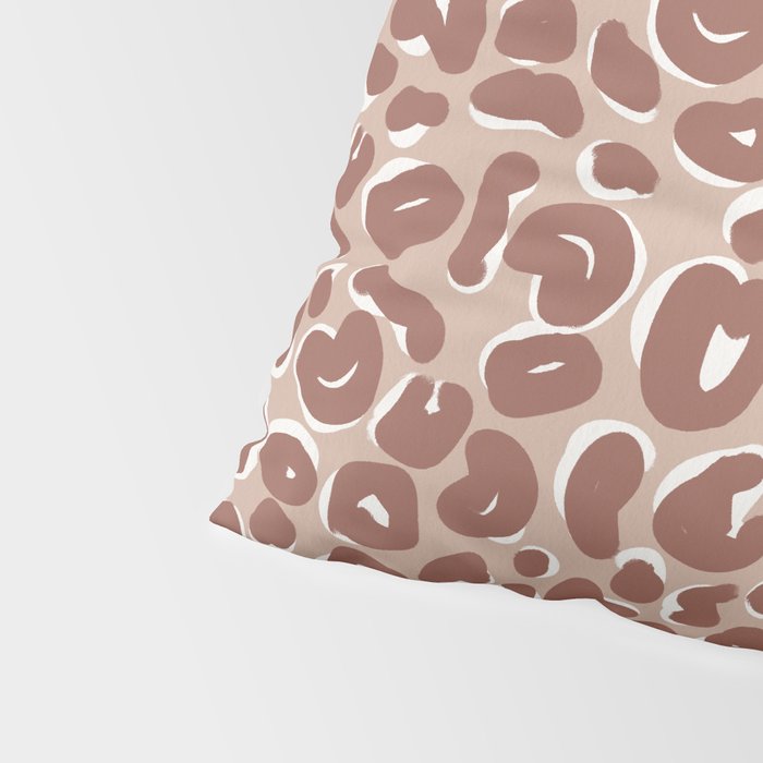 Leopard Print Abstractions - Marsala Pillow Sham Gallery Image 4