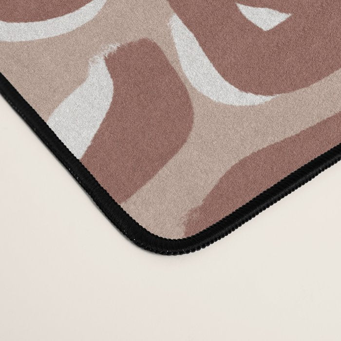 Leopard Print Abstractions - Marsala Desk Mat Gallery Image 4