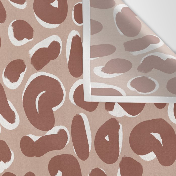 Leopard Print Abstractions - Marsala Wall Tapestry Gallery Image 3