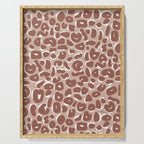 Leopard Print Abstractions - Marsala Serving Tray Gallery Image 1