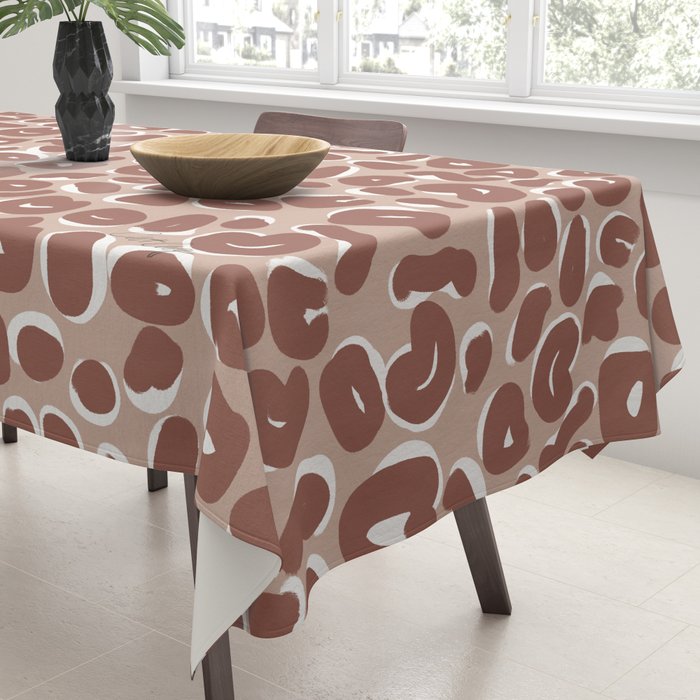 Leopard Print Abstractions - Marsala Tablecloth Gallery Image 3