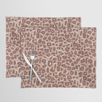 Leopard Print Abstractions - Marsala Placemat Gallery Image 1