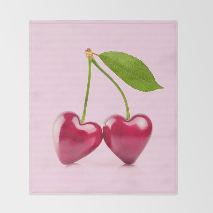 CHERRY LOVE Throw Blanket Gallery Image 2