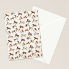 Appaloosa Wild Horses Pattern in Warm Neutrals Western  Stationery Card Gallery Image 2