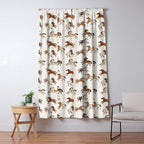 Appaloosa Wild Horses Pattern in Warm Neutrals Western  Window Curtain Gallery Image 5