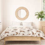Appaloosa Wild Horses Pattern in Warm Neutrals Western  Duvet Cover Gallery Image 3