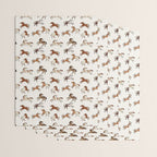 Appaloosa Wild Horses Pattern in Warm Neutrals Western  Wrapping Paper Gallery Image 3