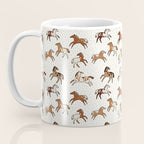 Appaloosa Wild Horses Pattern in Warm Neutrals Western  Coffee Mug Gallery Image 3