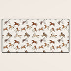 Appaloosa Wild Horses Pattern in Warm Neutrals Western  Desk Mat Gallery Image 3