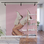 These Boots - Glitter Pink DL Wall Mural Gallery Image 1