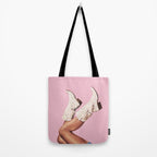 These Boots - Glitter Pink DL Tote Bag Gallery Image 2