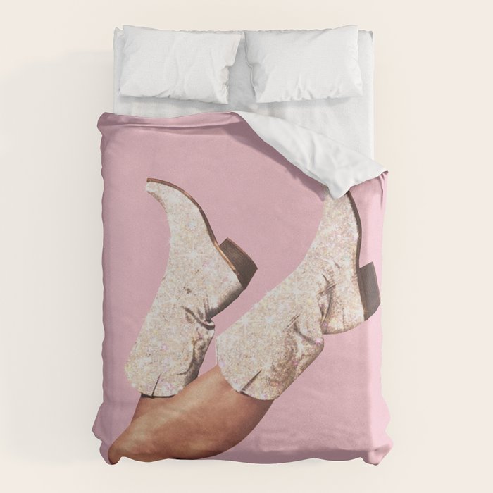 These Boots - Glitter Pink DL Duvet Cover Gallery Image 6