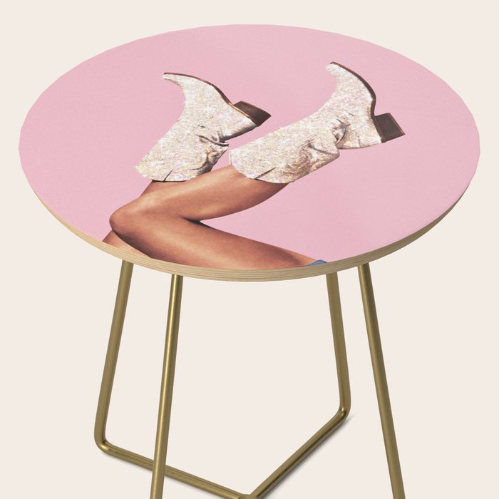 These Boots - Glitter Pink DL Side Table Gallery Image 2