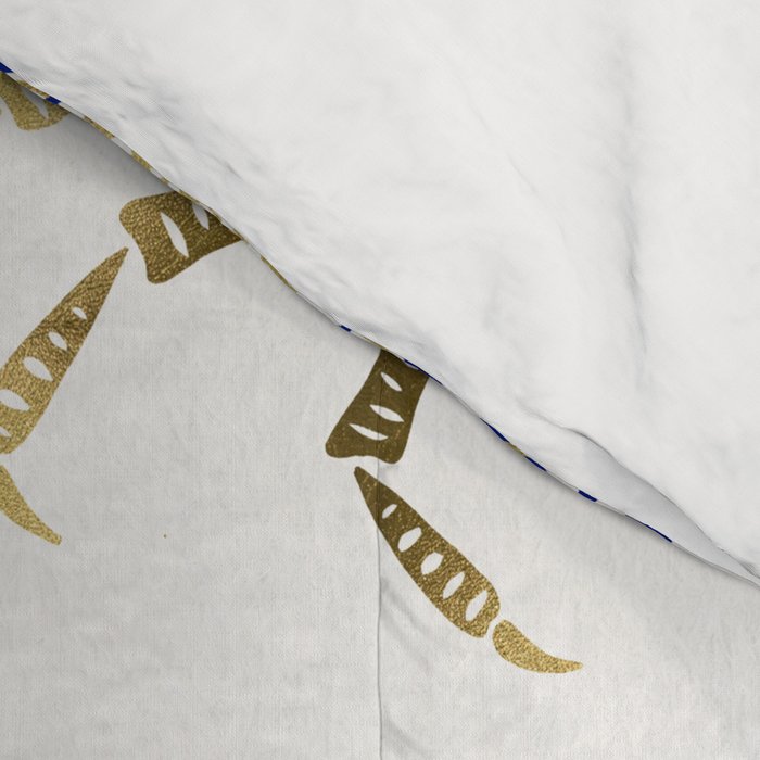 Crab - Navy & Gold Comforter Gallery Image 4
