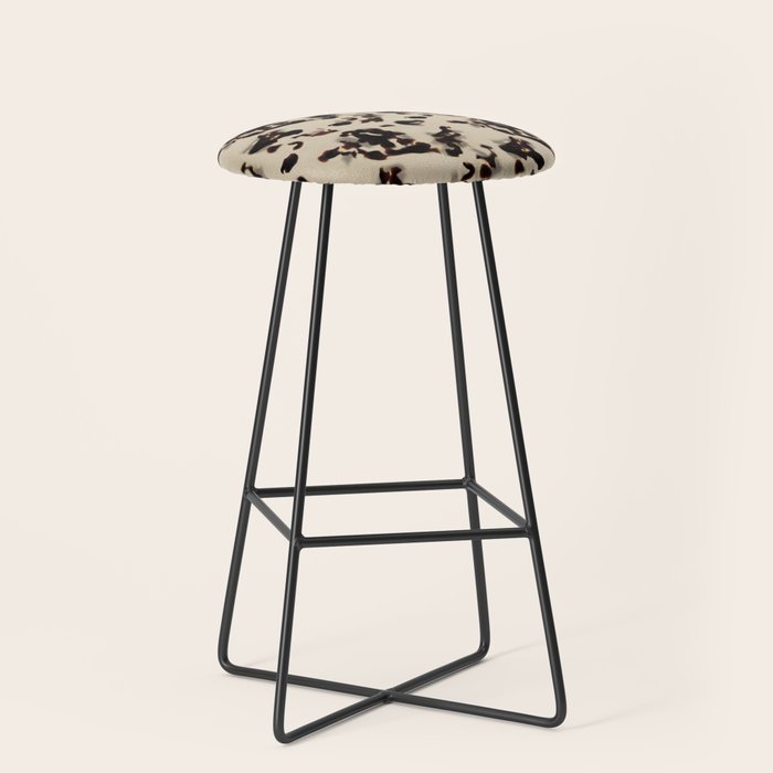 Chic Tortoise Shell on Ivory Stool Gallery Image 1