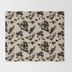 Chic Tortoise Shell on Ivory Throw Blanket Gallery Image 2