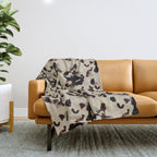 Chic Tortoise Shell on Ivory Throw Blanket Gallery Image 1