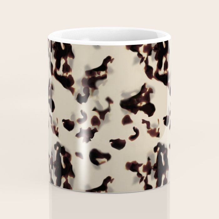 Chic Tortoise Shell on Ivory Coffee Mug Gallery Image 4