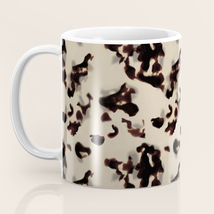 Chic Tortoise Shell on Ivory Coffee Mug Gallery Image 3