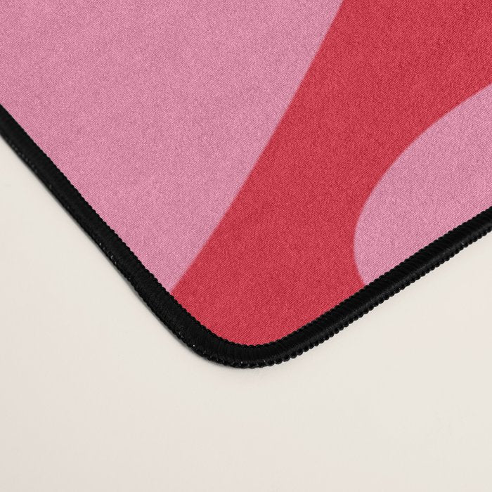 Daisy Time Floral Pattern Magenta Fuchsia Pink Blue Desk Mat Gallery Image 4