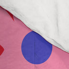 Daisy Time Floral Pattern Magenta Fuchsia Pink Blue Comforter Gallery Image 4