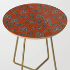 Modern black cheetah with white dots  Side Table Gallery Image 2