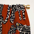 Modern black cheetah with white dots  Window Curtain Gallery Image 2