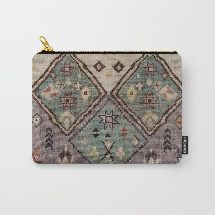 Traditional Vintage Moroccan Rug Carry All Pouch Gallery Image 1