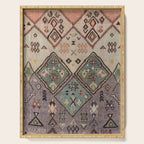 Traditional Vintage Moroccan Rug Serving Tray Gallery Image 1