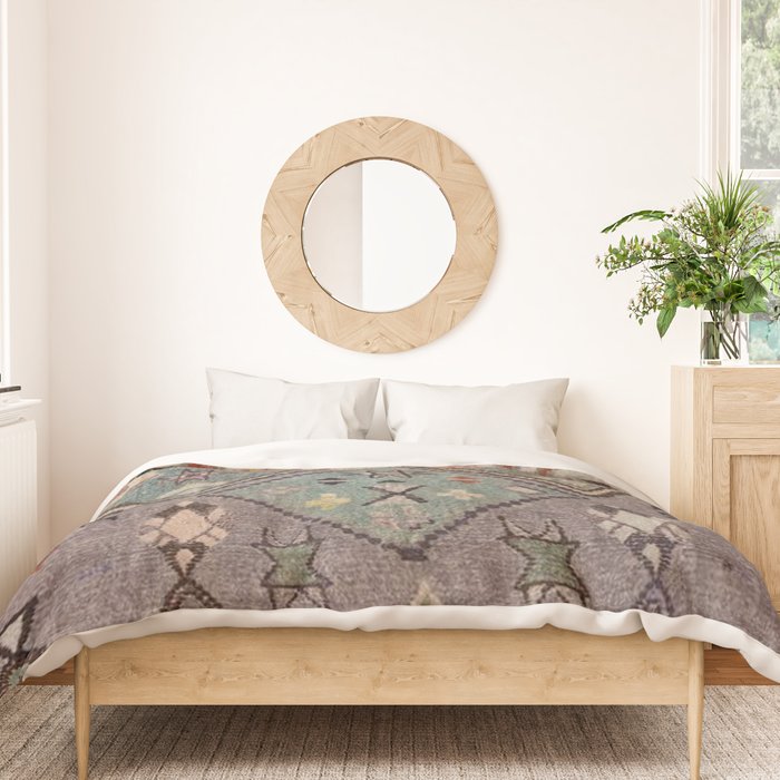 Traditional Vintage Moroccan Rug Duvet Cover Gallery Image 3