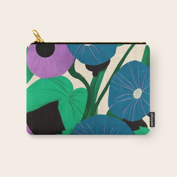 Blue Petunia Study Carry All Pouch Gallery Image 1