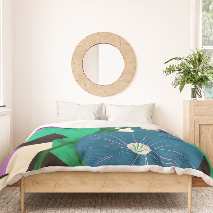 Blue Petunia Study Duvet Cover Gallery Image 3
