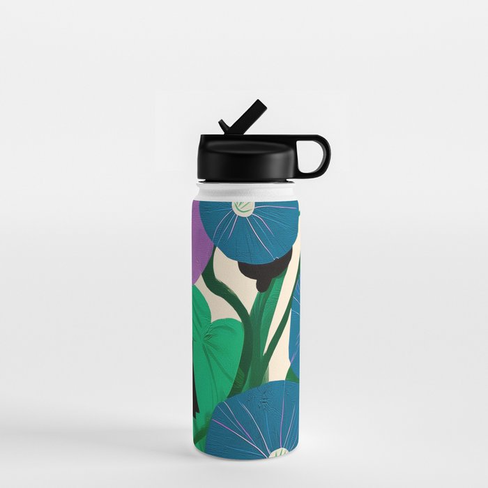 Blue Petunia Study Water Bottle Gallery Image 1