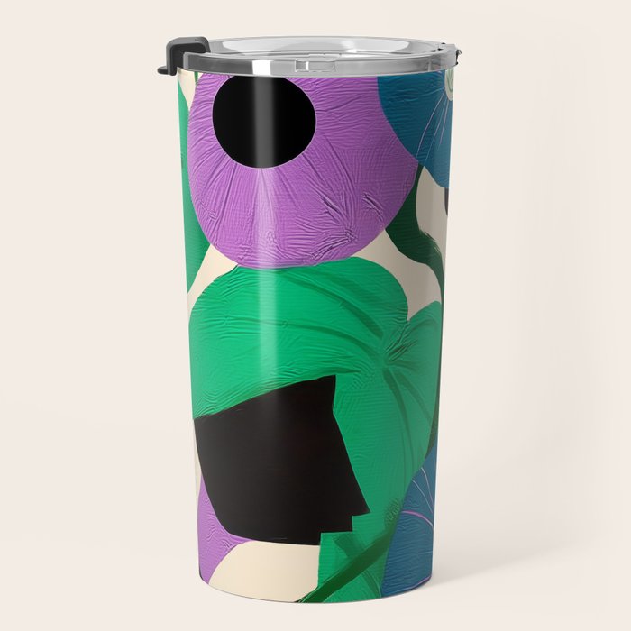 Blue Petunia Study Travel Mug Gallery Image 3