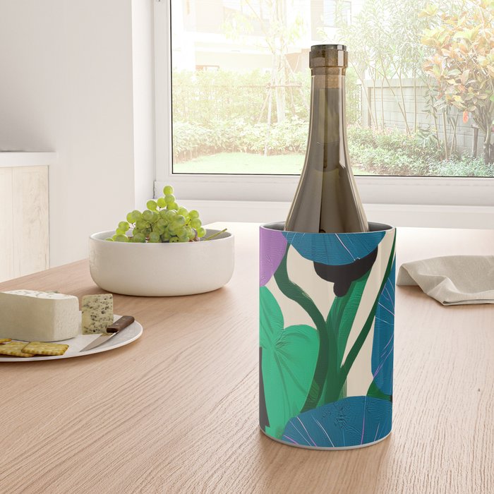 Blue Petunia Study Wine Chiller Gallery Image 4