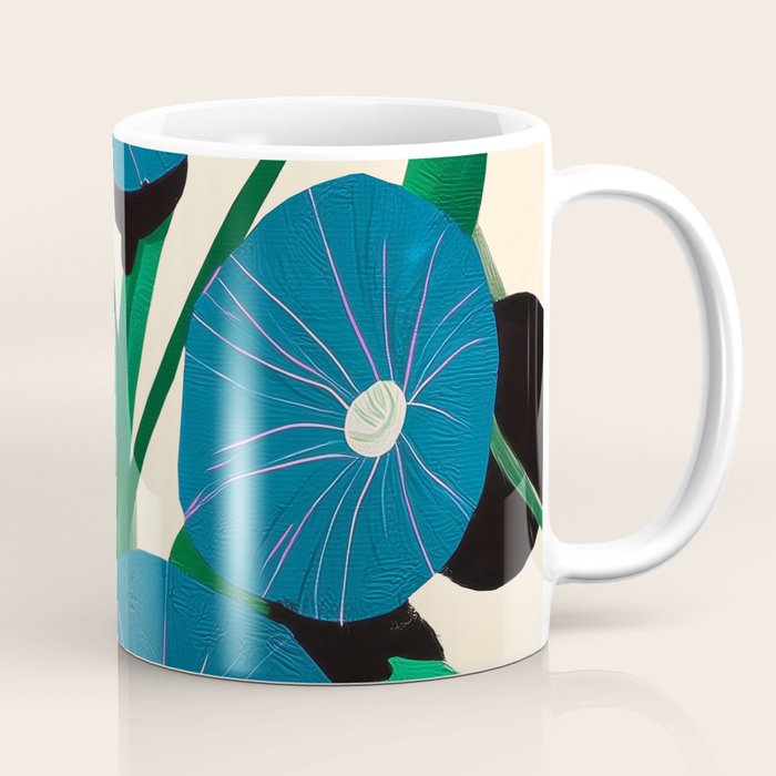 Blue Petunia Study Coffee Mug Gallery Image 1