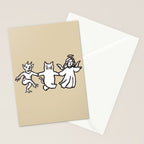 The angel and devil and cat Stationery Card Gallery Image 2