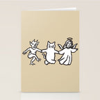 The angel and devil and cat Stationery Card Gallery Image 2