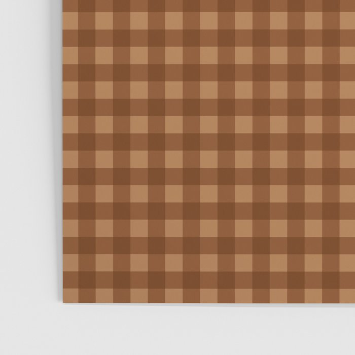 Gingham Plaid Pattern - Burnt Orange Poster Gallery Image 3