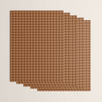 Gingham Plaid Pattern - Burnt Orange Wrapping Paper Gallery Image 3
