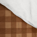 Gingham Plaid Pattern - Burnt Orange Comforter Gallery Image 4