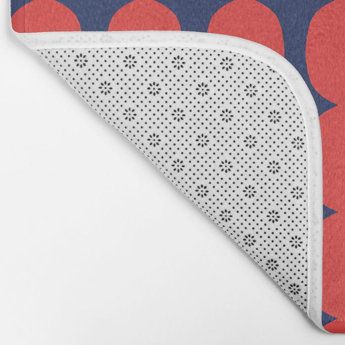 Ember and Navy Bubble Chain Bath Mat Gallery Image 2