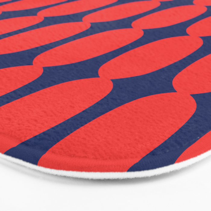 Ember and Navy Bubble Chain Bath Mat Gallery Image 3