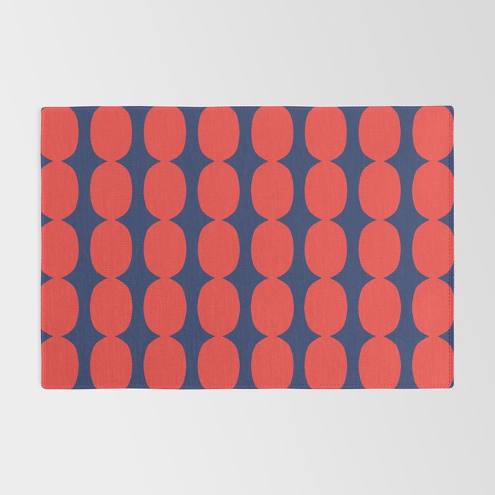 Ember and Navy Bubble Chain Rug Gallery Image 2