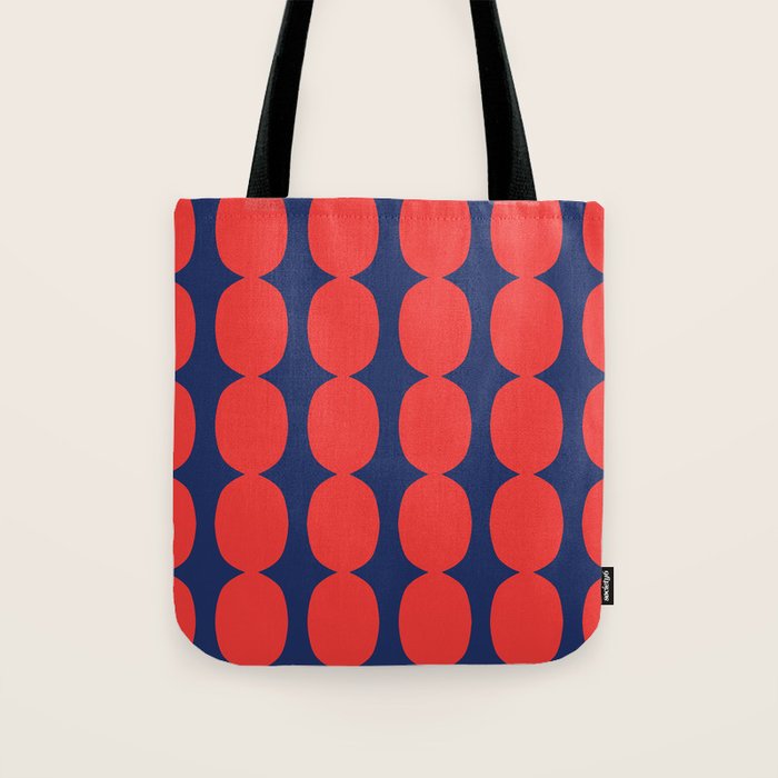 Ember and Navy Bubble Chain Tote Bag Gallery Image 1