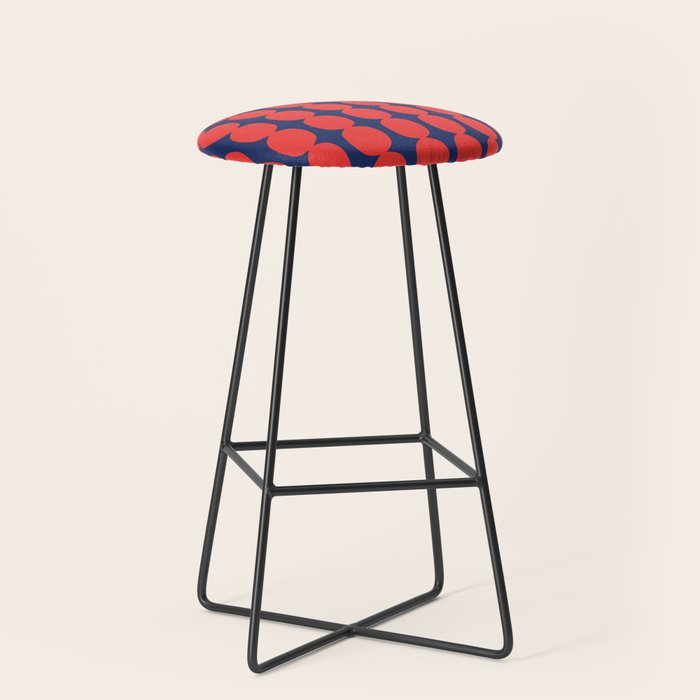 Ember and Navy Bubble Chain Stool Gallery Image 1