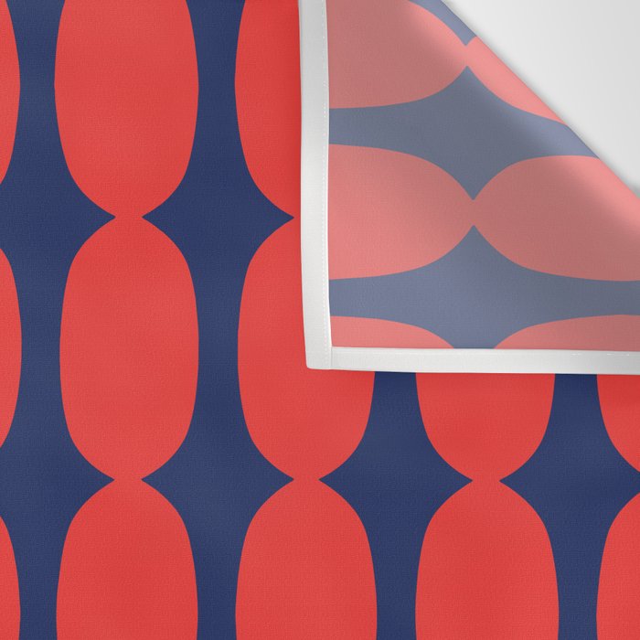 Ember and Navy Bubble Chain Wall Tapestry Gallery Image 3