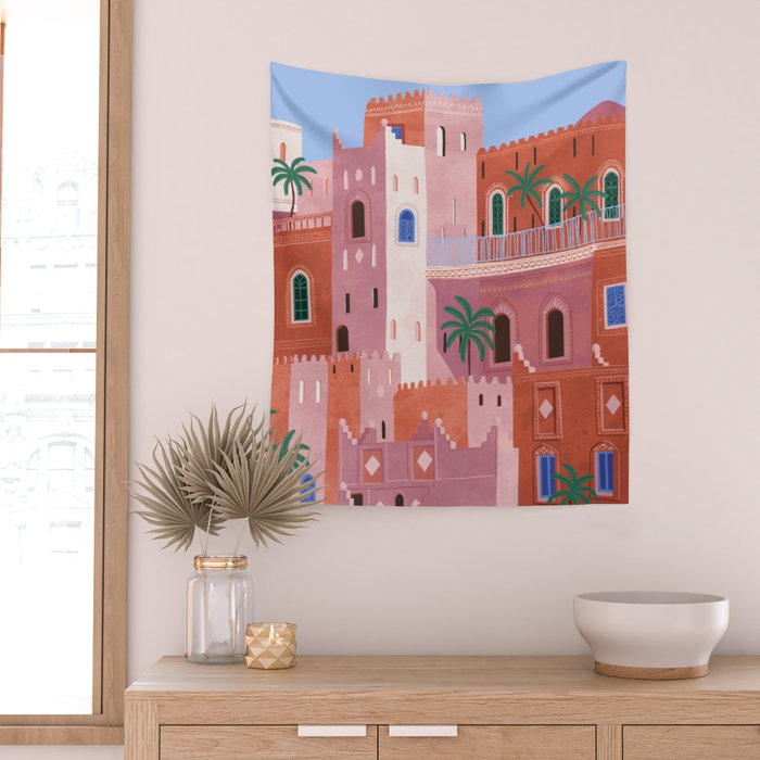 Sunset in Morocco Wall Tapestry Gallery Image 2