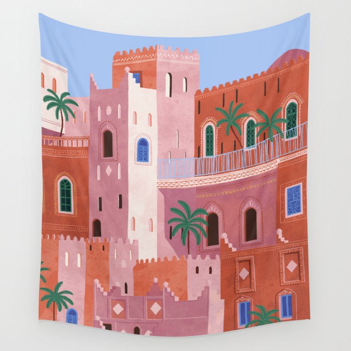Sunset in Morocco Wall Tapestry Gallery Image 4